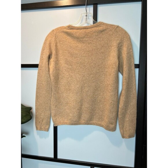 Charter Club Luxury Women's Cashmere Crew Neck Pullover Brown Sweater Sz small - Picture 4 of 7